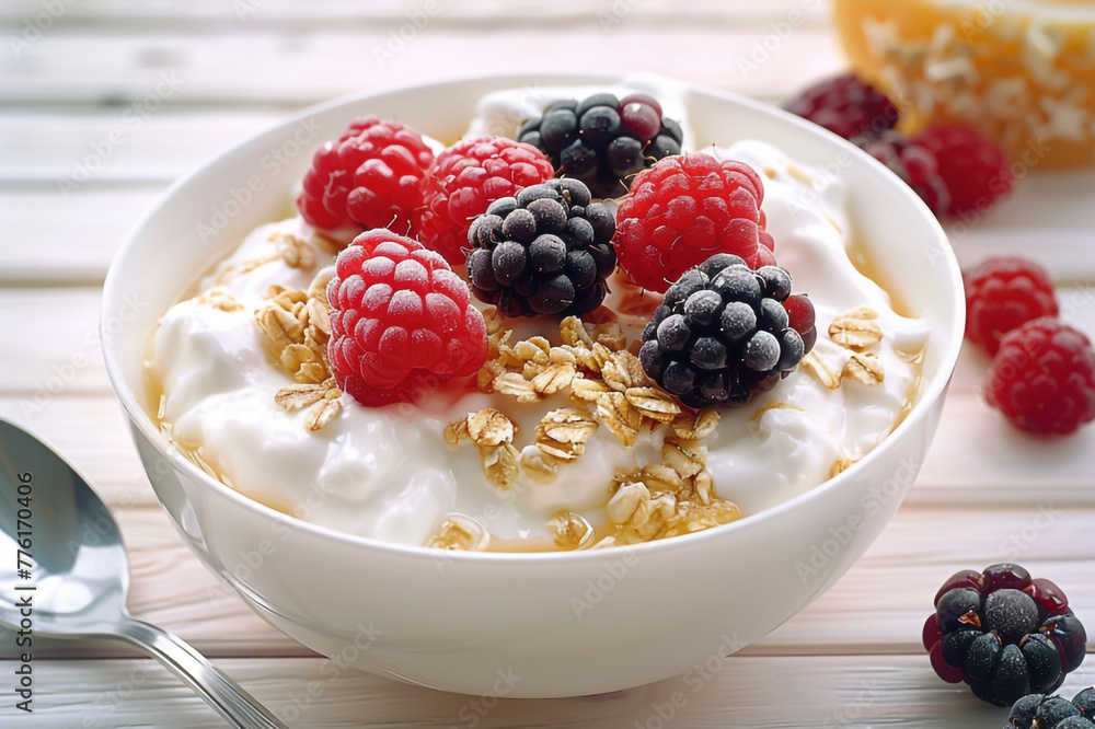 yogurt with berries yogurt with berries
