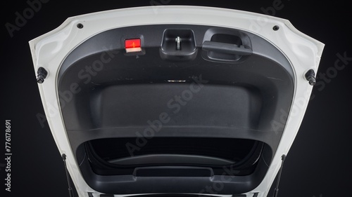 Rear hatch of a car open photo