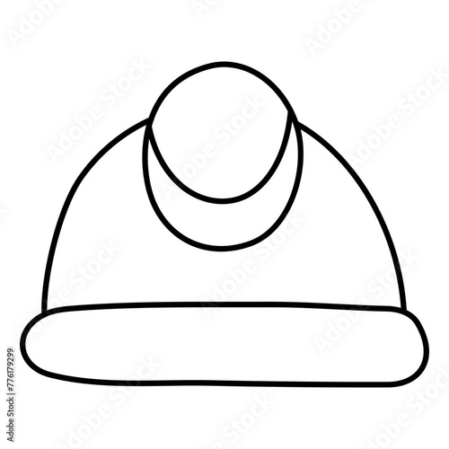 Modern design icon of hard hat

