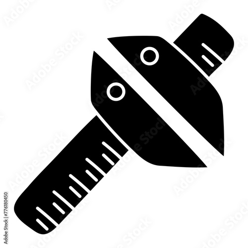 An icon design of vernier caliper 

