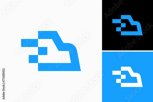 Truck Logistic logo vector premium
