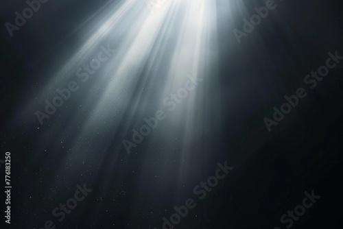 Radiant Beams of Ethereal Light Casting Heavenly Glow in Dramatic Dark Atmosphere