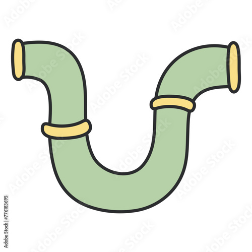 Modern design icon of plumbing pipe 

