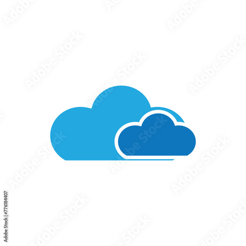 Cloud logo vector template symbol deesign