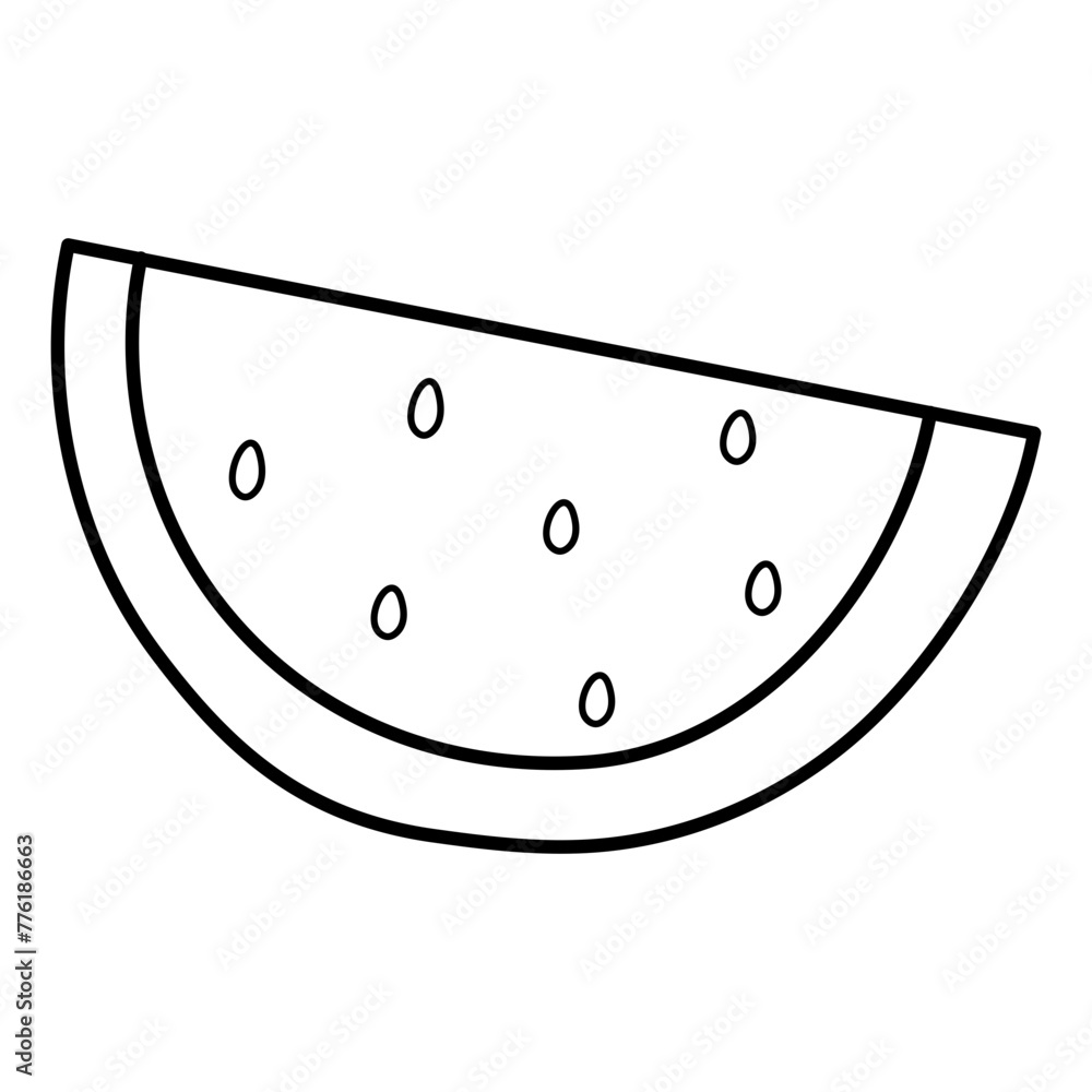 Creative design icon of watermelon

