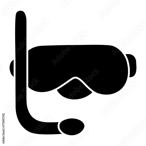 Creative design icon of snorkeling mask

