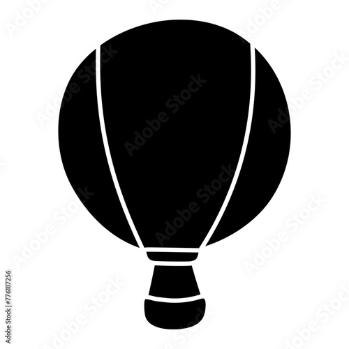 A trendy design icon of hot air balloon

