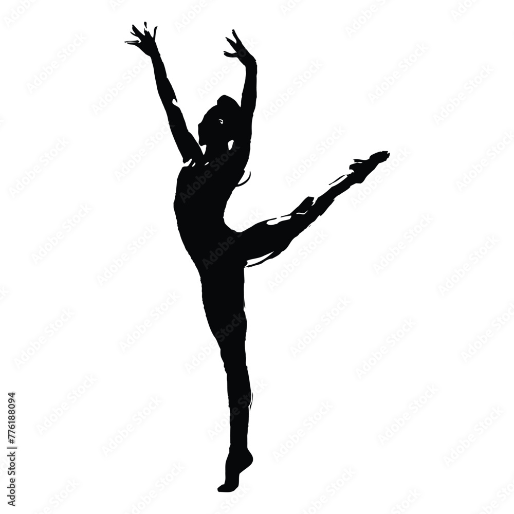 Fototapeta premium Gymanstics Silhouette