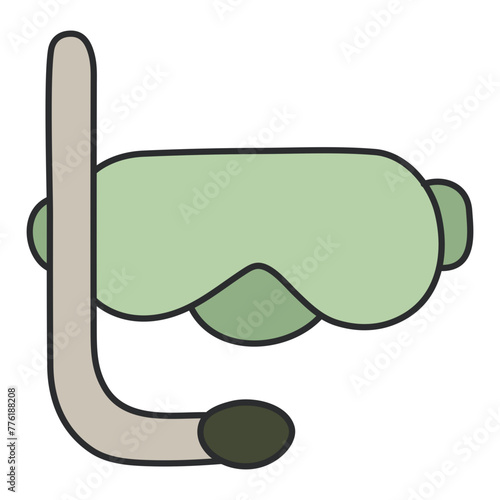Creative design icon of snorkeling mask 
