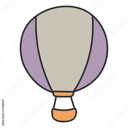 A trendy design icon of hot air balloon

