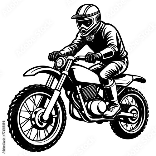 motorcycle sport bike silhouette,vintage dirt bike racer
