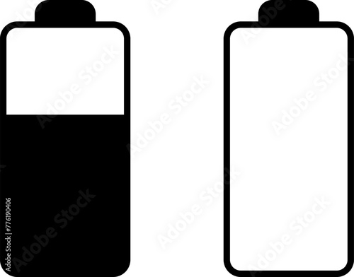 Battery charge level indicator. Charge battery level icon