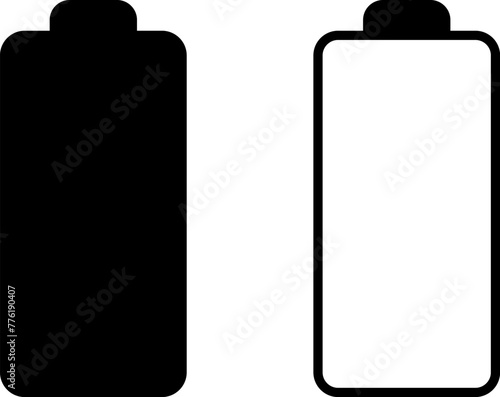 Battery charge level indicator. Charge battery level icon