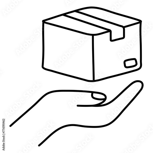 Premium download icon of parcel care

