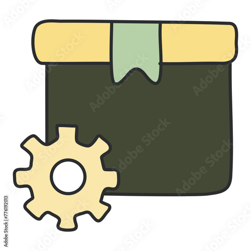 Trendy design icon of parcel management 


