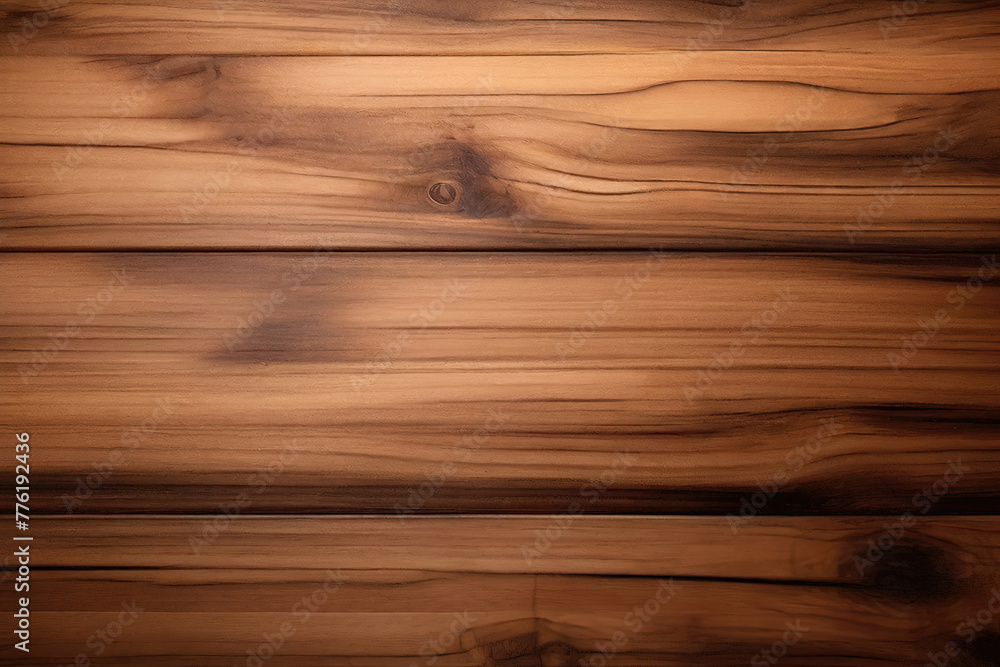 Fototapeta premium Brown wood wall wooden plank board texture background with grains and structures
