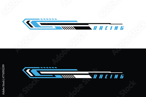 Design Sports racing stripes Vector template EPS