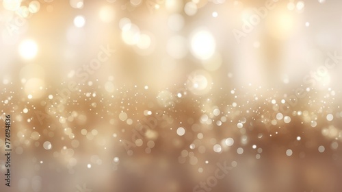 A blurry picture of a golden background with many lights creating tints and shades. The pattern resembles a circle, giving a luxurious and elegant feel to the event