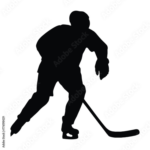 Ice Hockey Silhouette