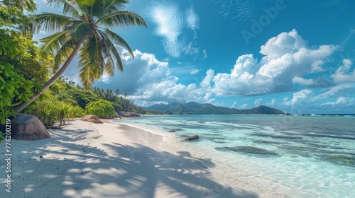 Anse Source d'Argent Beach - Seychelles generative ai photo