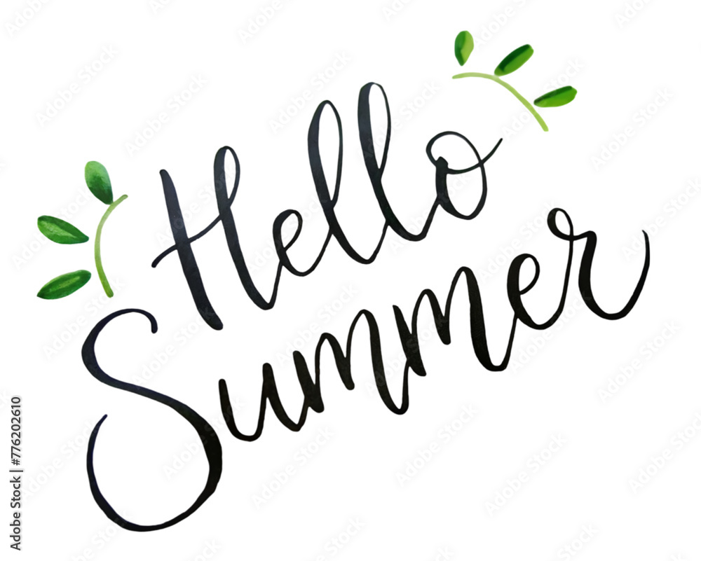 Hello summer greeting design Hello summer greeting design