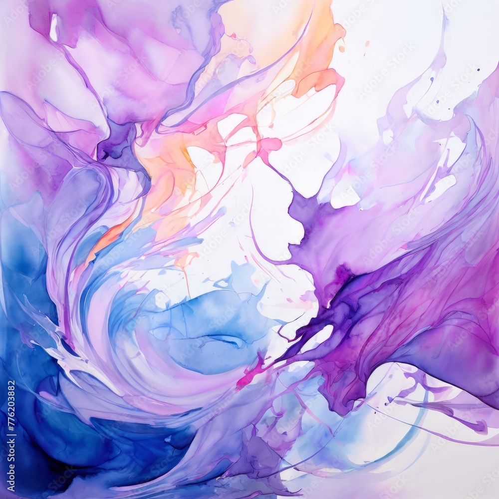Pure Harmony: purple Watercolor
