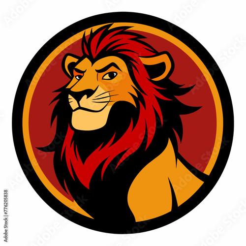 Lion mascot logo icon element vector graphic sign symbol clipart vector illustration