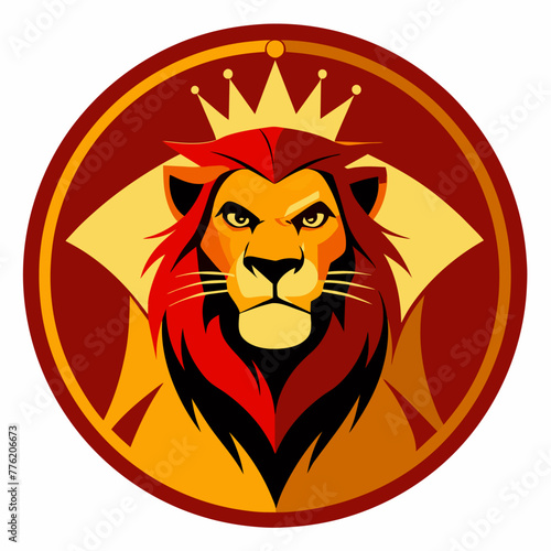 Lion mascot logo icon element vector graphic sign symbol clipart vector illustration