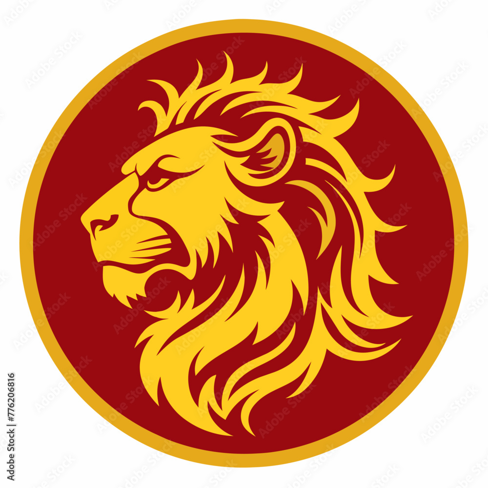 Lion mascot logo icon element vector graphic sign symbol clipart vector illustration