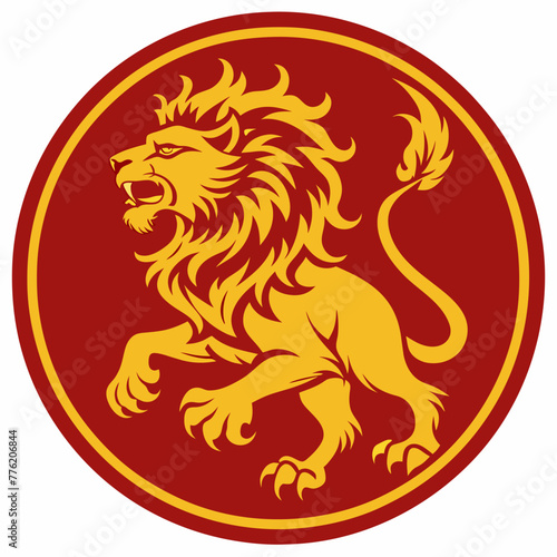 Lion mascot logo icon element vector graphic sign symbol clipart vector illustration