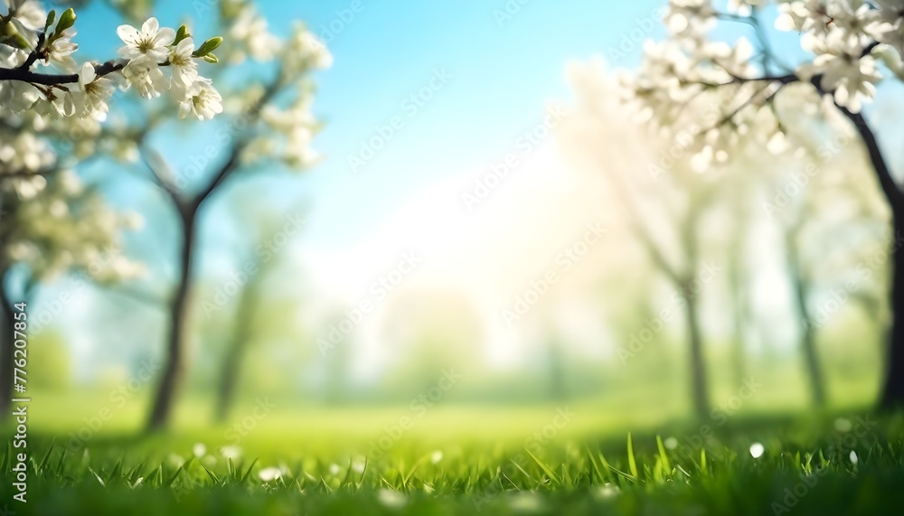 Obraz premium nature spring background create with ai
