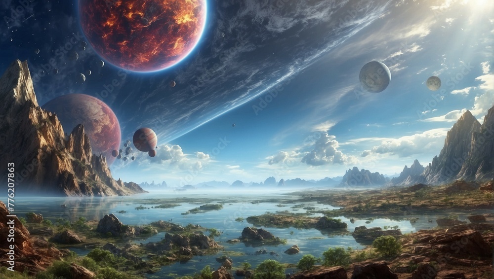 Universe and Planets high Quality Image