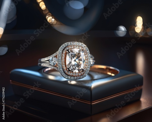 Luxury jewelry diamond engagement ring accessory