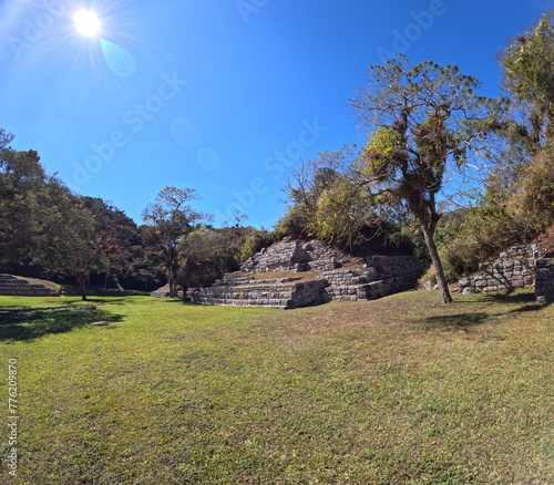 Zona Arqueologica Chinkultic,Chincultic pyramids,archeological ruin site in the state of Chiapas, Mexico near Laguna Montebello photo