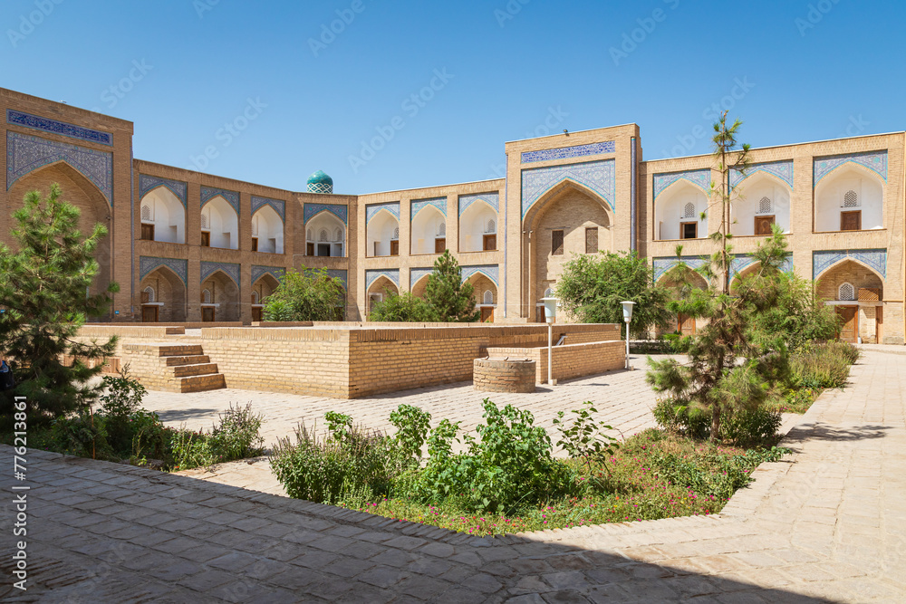 Courtyard of the Muhammad Amin Khan Madrasa in Khiva.