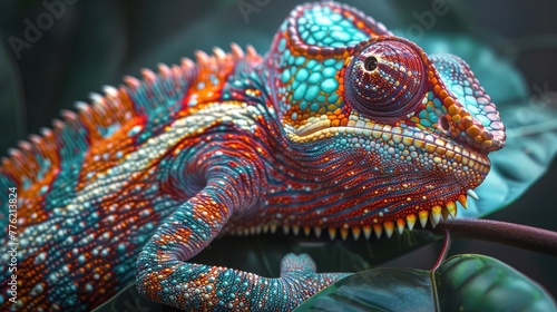 Mesmerizing Colorchanging Abilities of a Chameleons Intricate Skin Patterns