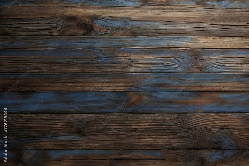 Brown and blue old dirty wood wall wooden plank board texture background with grains and structures Brown and blue old dirty wood wall wooden plank board texture background with grains and structures