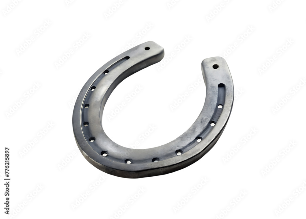 iron horseshoe as a symbol of good luck on isolation iron horseshoe as a symbol of good luck on isolation
