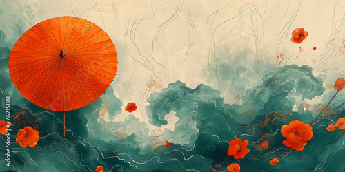 Chinesischer Regenschirm photo