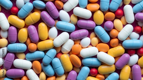 Assorted Colorful Pharmaceutical Pills