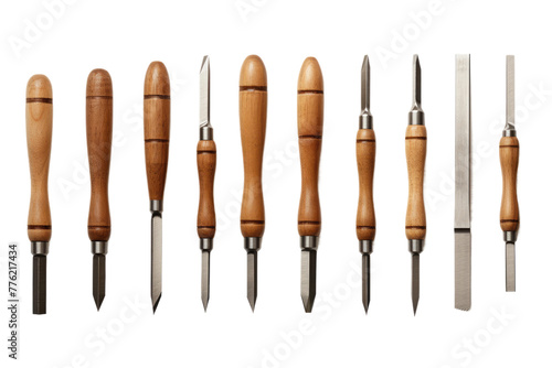 The Artisans Arsenal: A Collection of Wood Carving Tools. photo