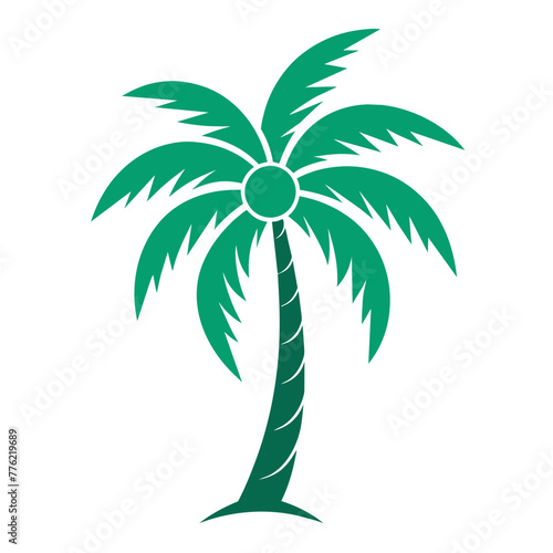 Palm tree plant leaf icon