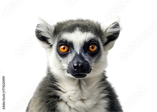 Primate catta lemur transparent background © Rehman