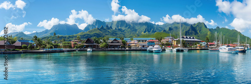 Great City in the World Evoking Papeete in French Polynesia photo