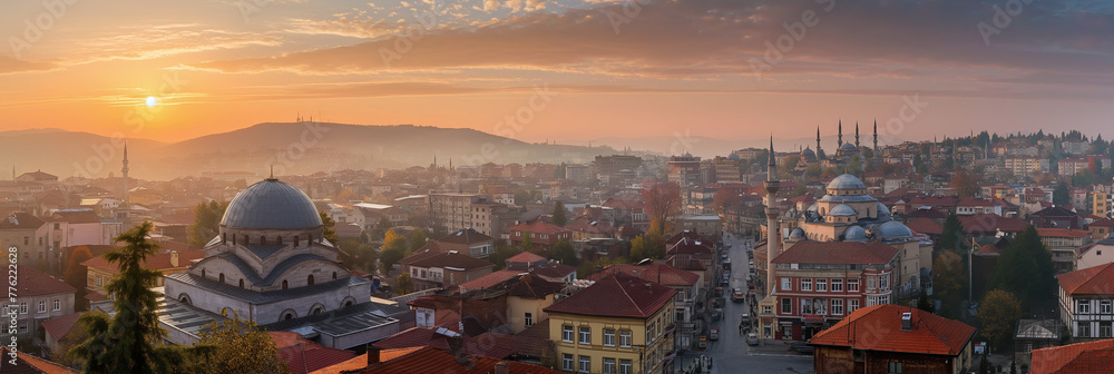 Obraz premium Great City in the World Evoking Pristina in Kosovo