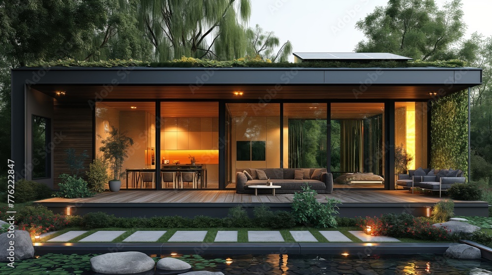 Image showcasing House render. Beautiful Home Exterior design of residential fronts that ...