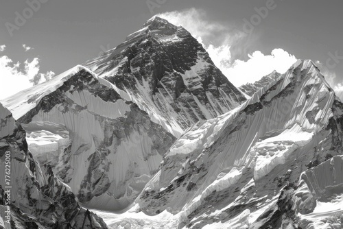 Stunning black and white photos of Mount Everest Base Camp trek