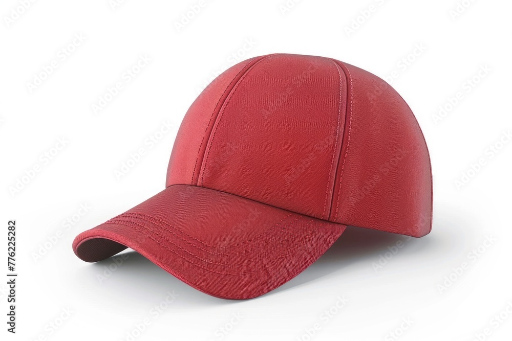 blank red baseball cap 4 view on white background blank red baseball cap 4 view on white background