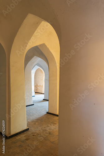 Interior doorways in the Kalan Mosque in Bukhara.