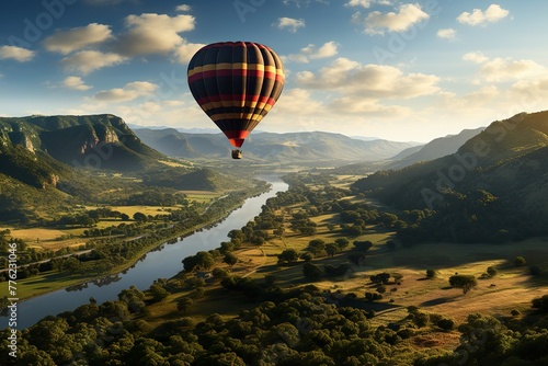 minimalistic design Hot Air Balloon Ride Over Beautiful Napa Valley, California, United States Banner
